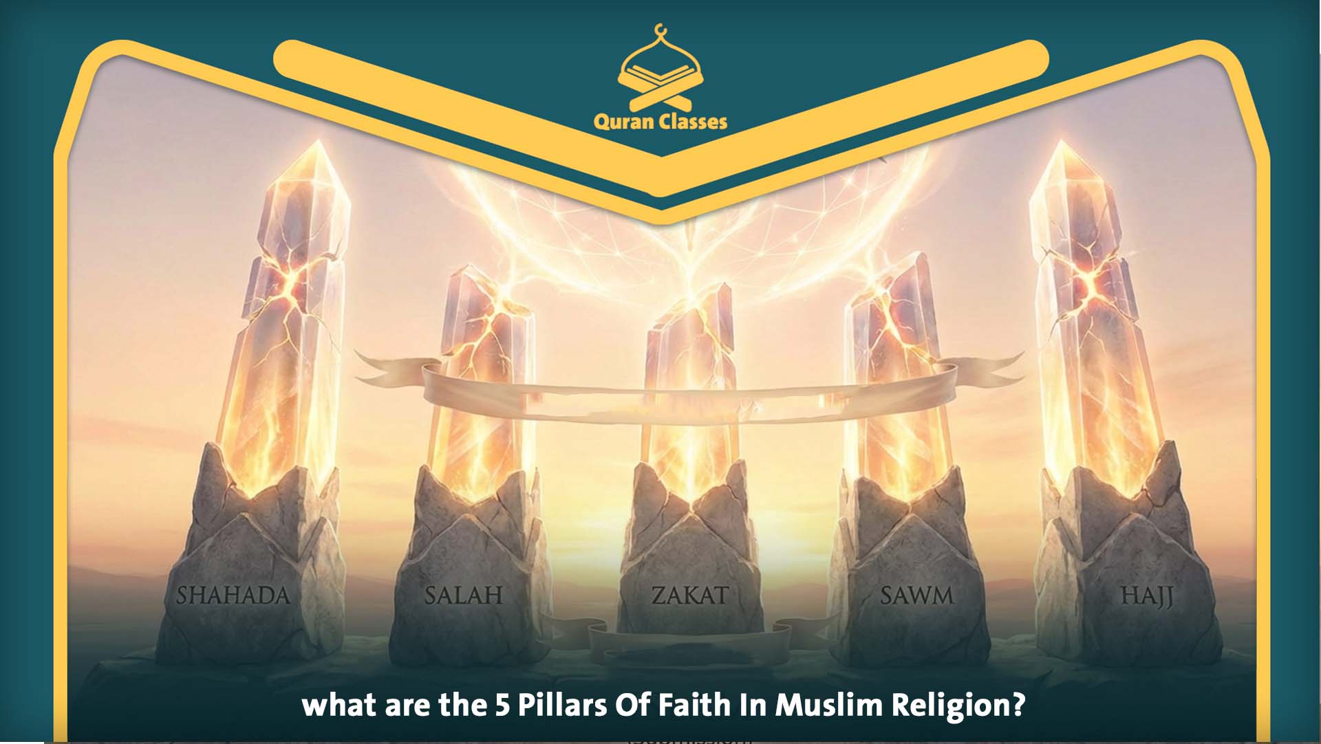 5 Pillars Of Faith In Muslim Religion