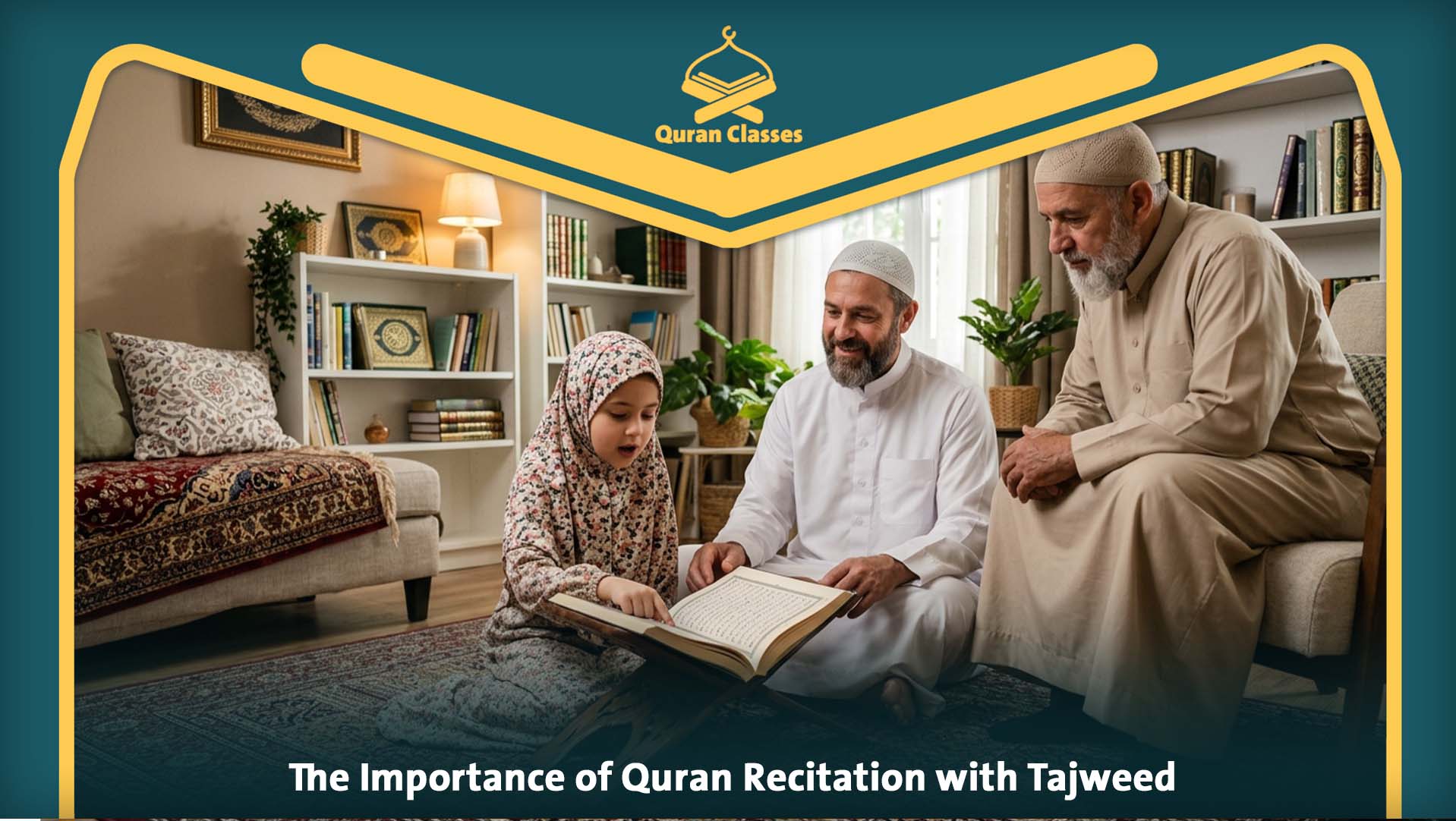 Quran recitation with tajweed