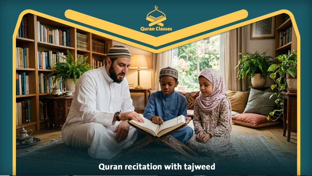 Quran recitation with tajweed